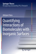 Cover: Quantifying Interactions of Biomolecules with Inorganic Surfaces - Springer