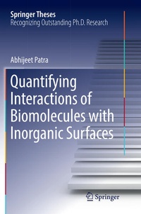 Enlarge image Cover: Quantifying Interactions of Biomolecules with Inorganic Surfaces - Springer