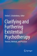 Cover: Clarifying and Furthering Existential Psychotherapy - Springer