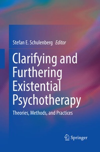 Enlarge image Cover: Clarifying and Furthering Existential Psychotherapy - Springer