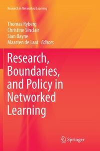 Enlarge image Cover: Research, Boundaries, and Policy in Networked Learning - Springer