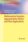 Cover: Mathematical Analysis, Approximation Theory and Their Applications - Springer