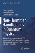 Cover: Non-Hermitian Hamiltonians in Quantum Physics - Springer
