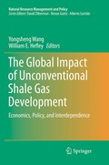 Cover: The Global Impact of Unconventional Shale Gas Development - Springer