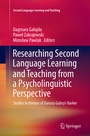 Cover: Researching Second Language Learning and Teaching from a Psycholinguistic Perspective - Springer