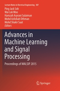 Enlarge image Cover: Advances in Machine Learning and Signal Processing - Springer