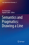 Cover: Semantics and Pragmatics: Drawing a Line - Springer