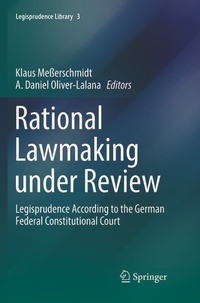 Enlarge image Cover: Rational Lawmaking under Review - Springer