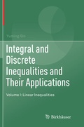 Cover: Integral and Discrete Inequalities and Their Applications - Birkh&auml;user