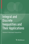 Cover: Integral and Discrete Inequalities and Their Applications - Birkh&auml;user