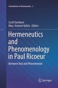 Enlarge image Cover: Hermeneutics and Phenomenology in Paul Ricoeur - Springer