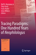 Cover: Tracing Paradigms: One Hundred Years of Neophilologus - Springer