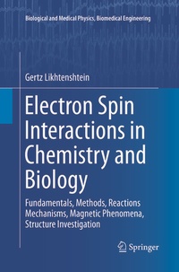 Abbildung von: Electron Spin Interactions in Chemistry and Biology - Springer