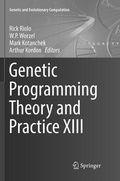Cover: Genetic Programming Theory and Practice XIII - Springer