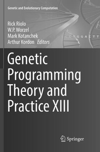 Enlarge image Cover: Genetic Programming Theory and Practice XIII - Springer