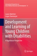 Cover: Development and Learning of Young Children with Disabilities - Springer
