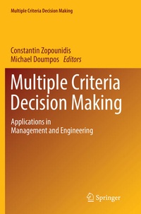 Enlarge image Cover: Multiple Criteria Decision Making - Springer