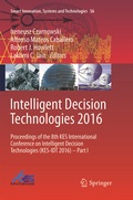 Cover: Intelligent Decision Technologies 2016 - Springer