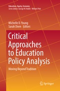 Cover: Critical Approaches to Education Policy Analysis - Springer