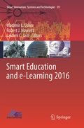 Cover: Smart Education and e-Learning 2016 - Springer