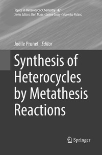 Enlarge image Cover: Synthesis of Heterocycles by Metathesis Reactions - Springer