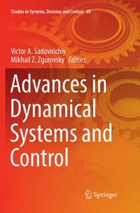 Enlarge image Cover: Advances in Dynamical Systems and Control - Springer