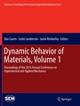Cover: Dynamic Behavior of Materials, Volume 1 - Springer