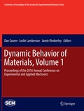 Cover: Dynamic Behavior of Materials, Volume 1 - Springer