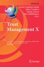 Cover: Trust Management X - Springer