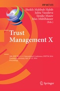 Cover: Trust Management X - Springer