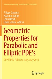 Abbildung von: Geometric Properties for Parabolic and Elliptic PDE's - Springer