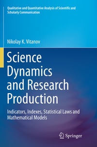 Abbildung von: Science Dynamics and Research Production - Springer