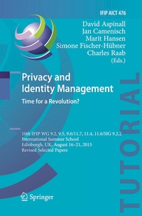 Abbildung von: Privacy and Identity Management. Time for a Revolution? - Springer