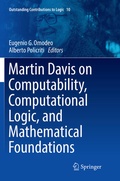 Cover: Martin Davis on Computability, Computational Logic, and Mathematical Foundations - Springer