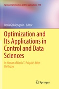 Cover: Optimization and Its Applications in Control and Data Sciences - Springer