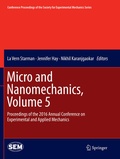 Cover: Micro and Nanomechanics, Volume 5 - Springer