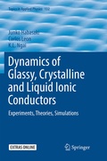 Cover: Dynamics of Glassy, Crystalline and Liquid Ionic Conductors - Springer