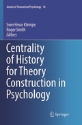 Cover: Centrality of History for Theory Construction in Psychology - Springer