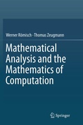 Cover: Mathematical Analysis and the Mathematics of Computation - Springer