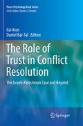 Cover: The Role of Trust in Conflict Resolution - Springer