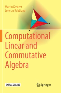 Abbildung von: Computational Linear and Commutative Algebra - Springer