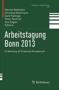 Cover: Arbeitstagung Bonn 2013 - Birkh&auml;user