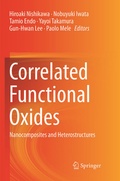 Cover: Correlated Functional Oxides - Springer