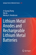 Cover: Lithium Metal Anodes and Rechargeable Lithium Metal Batteries - Springer