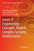 Cover: Green IT Engineering: Concepts, Models, Complex Systems Architectures - Springer
