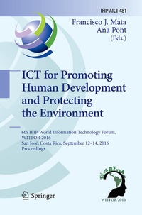 Enlarge image Cover: ICT for Promoting Human Development and Protecting the Environment - Springer