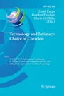 Cover: Technology and Intimacy: Choice or Coercion - Springer