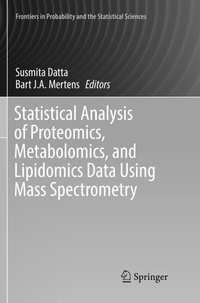 Abbildung von: Statistical Analysis of Proteomics, Metabolomics, and Lipidomics Data Using Mass Spectrometry - Springer