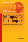Cover: Managing for Social Impact - Springer