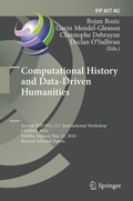 Cover: Computational History and Data-Driven Humanities - Springer